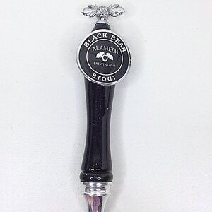 Alameda Brewing Black Bear Stout Beer Tap Handle 12" Tall